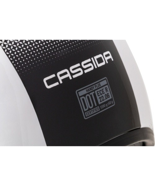 Motorcycle Helmet Cassida Handy Plus White/Black