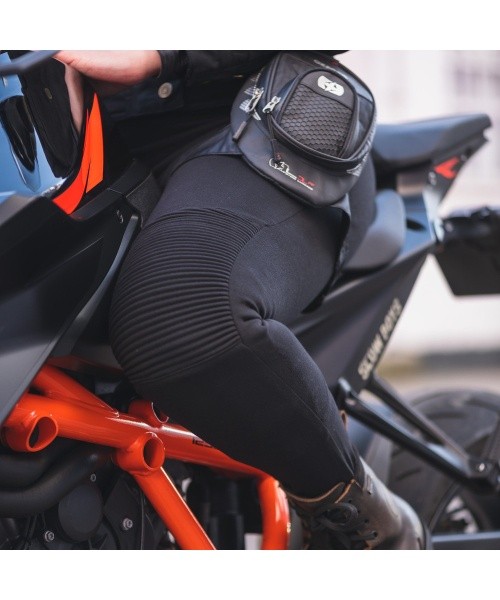Lühikesed naiste mootorrattaretuusid Oxford Super Moto, mustad