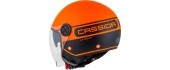 Mootorrattakiiver Cassida Handy Plus Linear Pearl matt oranž/must