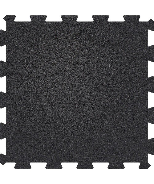 Rubber Tile Base Premium - Puzzle, Black