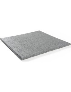 Rubber Tile Base Premium - Square, Grey