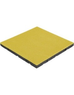 Rubber Tile Base Standard - Square, Yellow