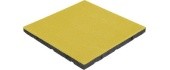 Rubber Tile Base Standard - Square, Yellow