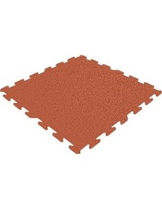 Rubber Tile Base Premium - Puzzle, Red