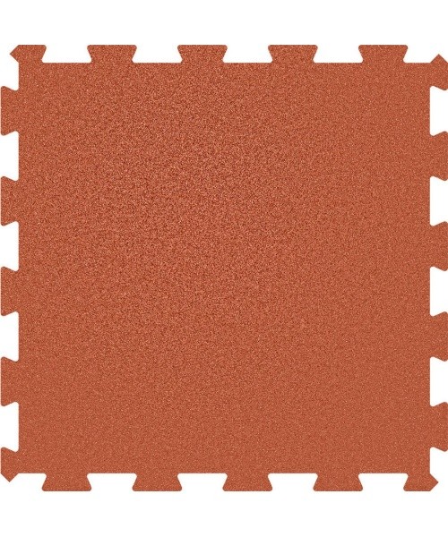 Rubber Tile Base Standard - Puzzle, Red