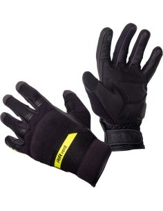 Mootorratturi kindad W-TEC Binetto - Must-fluo