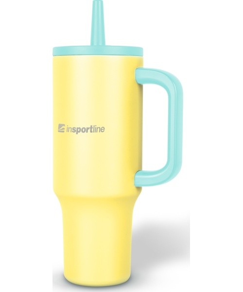 Insulated Travel Mug inSPORTline Cocoanna 1,200 ml - Green/Yellow