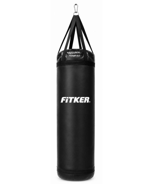 Poksikott Fitker PRO rihmadega, PVC, must - 180X60cm