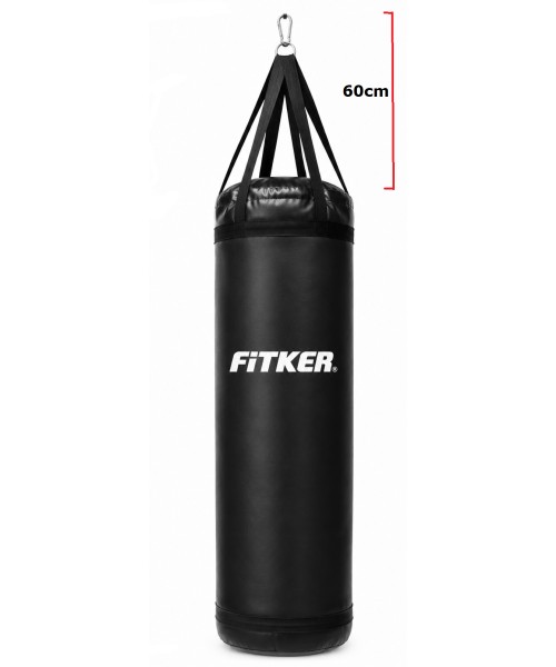 Poksikott Fitker® PRO rihmadega, PVC, must - 180X60cm