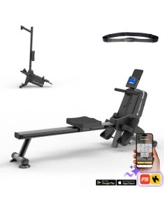 Rowing Machine inSPORTline Yukona - Black