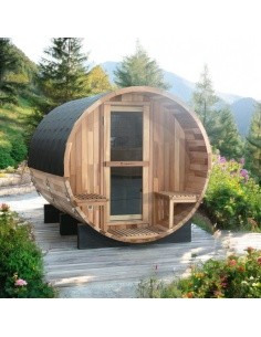 Barrel Sauna inSPORTline Viduor 600 – Cedar Wood