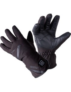 Soojendusega mootorratturi/jalgratturi kindad W-TEC HEATnoir - Must