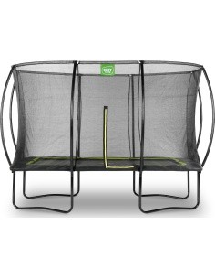 EXIT Silhouette trampoline 244x366cm - black Outdoor Rectangular Coil spring Above ground trampoline