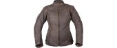 Women’s Leather Motorcycle Jacket W-TEC Kaika - Pruun