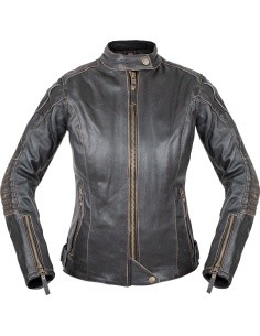 Women’s Leather Motorcycle Jacket W-TEC Lecia - Pruun