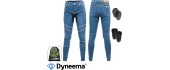 Women’s Motorcycle Jeans W-TEC Dynetis Lady - Blue