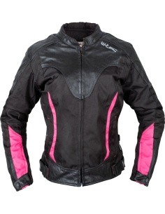 Women’s Motorcycle Jacket W-TEC Durmana - Pink-Black