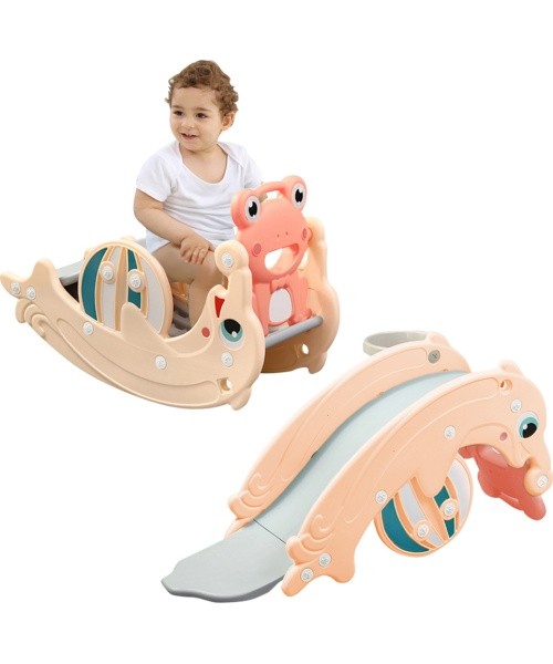 3-in-1 Children’s Slide & Swing Set inSPORTline Frofino - Orange