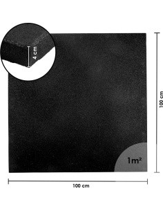 Vastupidav põrandamatt inSPORTline Proteko Plus 100 x 100 x 4 cm