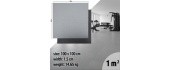 Vastupidav põrandamatt inSPORTline Luxteko Flat 100 x 100 x 1,5 cm - Marmor