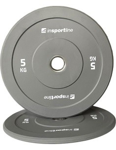 Rubber Weight Plate inSPORTline Bumper Plate Go 5 kg 50 mm
