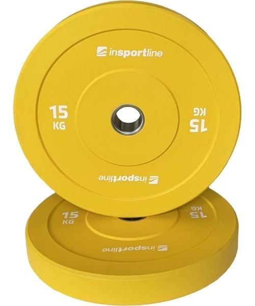 Kummist raskusketas inSPORTline Bumper Plate Go 15 kg 50 mm