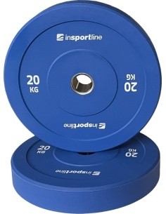 Kummist raskusketas inSPORTline Bumper Plate Go 20 kg 50 mm