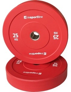 Kummist raskusketas inSPORTline Bumper Plate Go 25 kg 50 mm