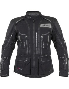 Mootorratta jakk W-TEC Aircross - Must ja hall