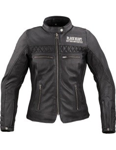 Naiste nahast mootorratturi jope W-TEC Black Heart Raptura - Must