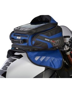 Motorcycle Tank Bag Oxford M30R 30 L Black/Blue w/ Magnetic Base