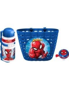 Bicycle Set Spiderman (Basket, Water Bottle, Bell)