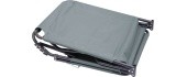 Folding camping deckchair BERLIN grey