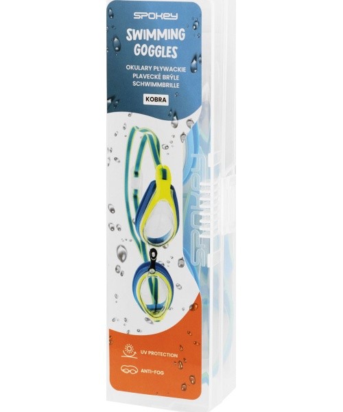 Swimming goggles green blue Spokey KOBRA