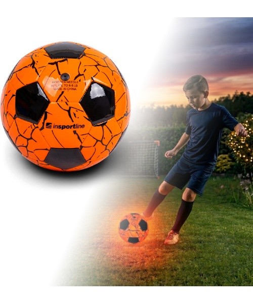 Light‑Up Soccer Ball w/ LED Light inSPORTline Lumikick, Size 5