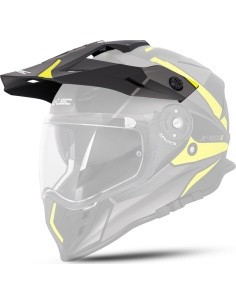 Replacement Peak for W-TEC Valso Helmet - Black-Fluo