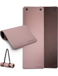 Exercise Mat inSPORTline Kikami 180 x 61 x 0.8 cm - Bamboo beige-brown