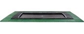 EXIT Dynamic ground level trampoline 244x427cm with Freezone safety tiles - black