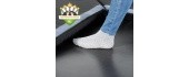EXIT Dynamic ground level trampoline 244x427cm with Freezone safety tiles - black