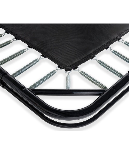 EXIT Dynamic ground level trampoline 244x427cm with Freezone safety tiles - black