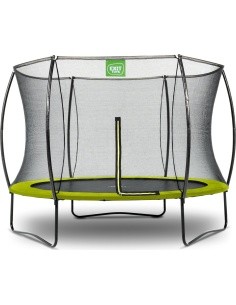 Batuut EXIT Silhouette ø244 cm turvavõrguga – roheline