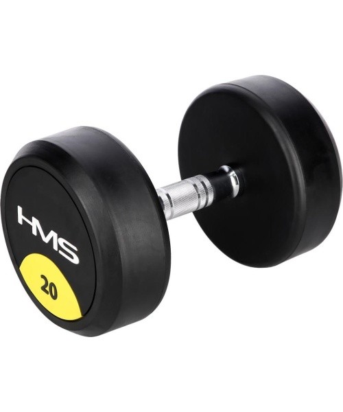 Kummikattega hantel HG PRO HMS - 20 kg