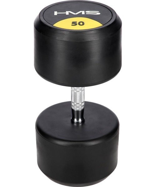 Kummikattega hantel HG PRO HMS - 50kg