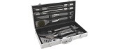 Grillitarvikute komplekt Cattara Gray Line, 11 osa, alumiiniumkohver