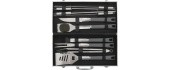 Grillitarvikute komplekt Cattara Gray Line, 11 osa, alumiiniumkohver
