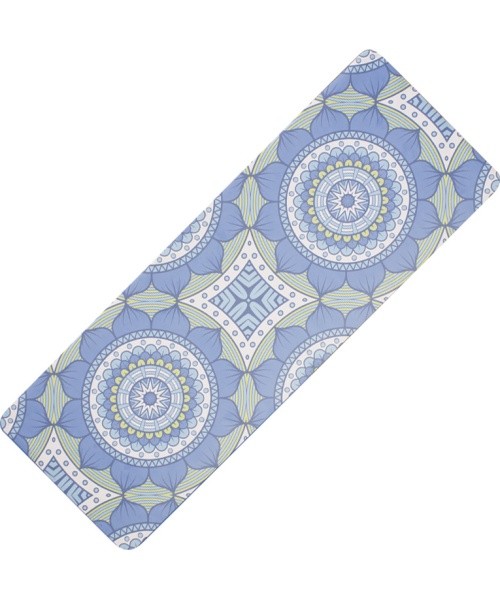 Yoga Mat Yate, Natural Rubber - Pattern B, Blue, Green