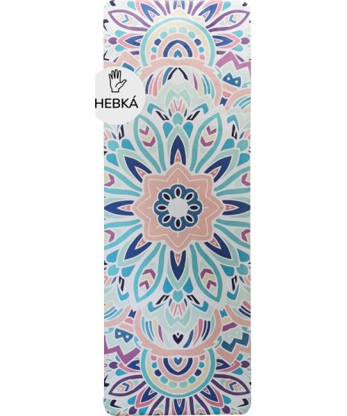 Yoga Mat Yate, Natural Rubber, 1mm, Pink / Blue 