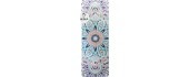 Yoga Mat Yate, Natural Rubber, 1mm, Pink / Blue 