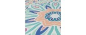 Yoga Mat Yate, Natural Rubber, 1mm, Pink / Blue 