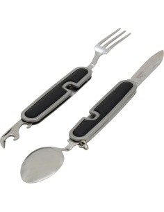 Kokkupandav nuga söögiriistadega Cattara CAMPING, 9 cm